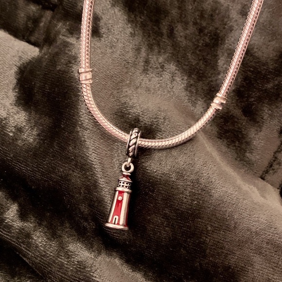 SALE! PANDORA Lighthouse Dangle Charm, Red - Picture 3 of 10